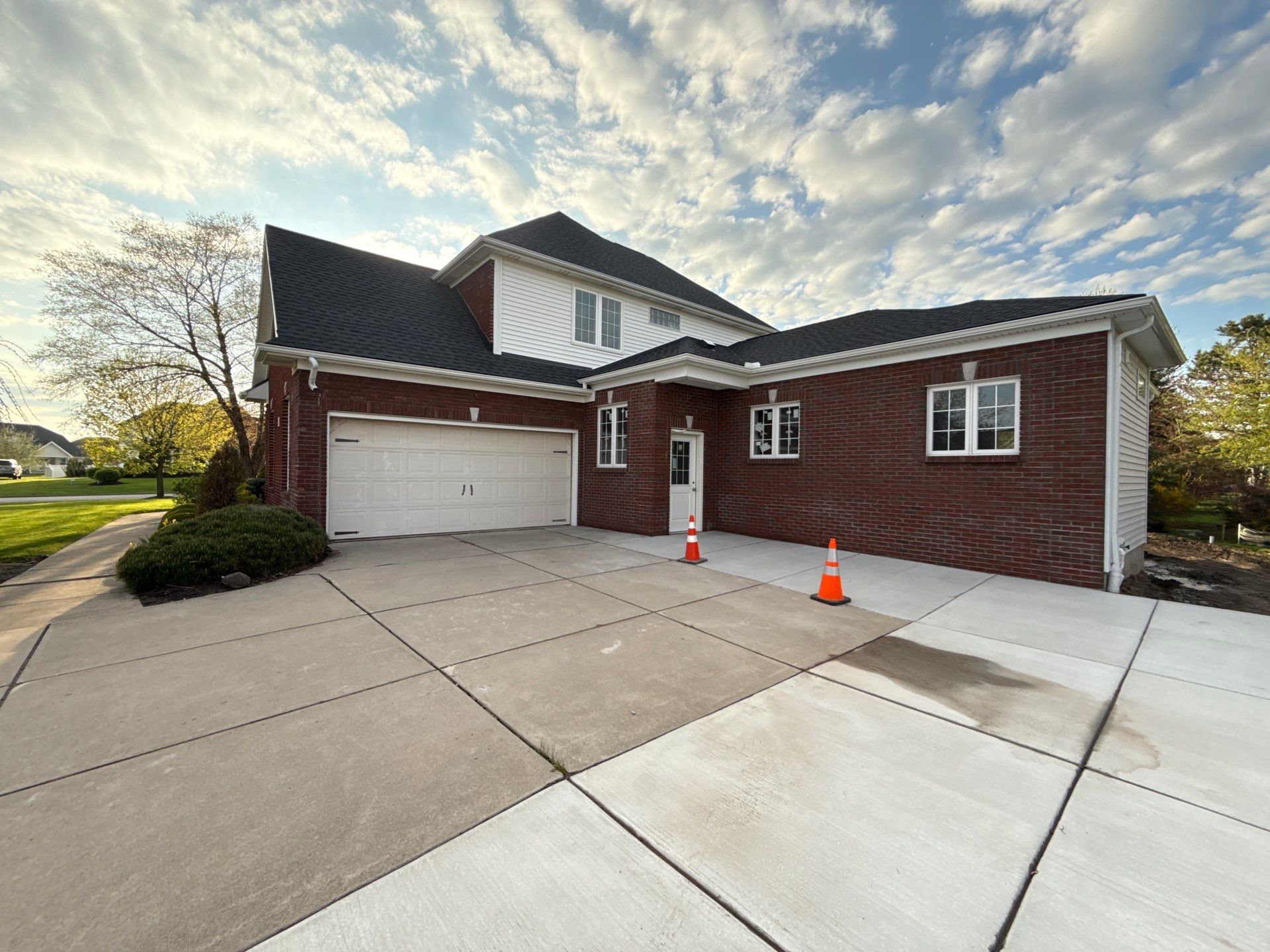 Interior view of a bright family room addition with large windows in Buffalo.
